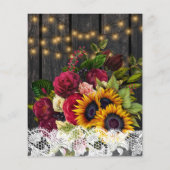 Offerte voor rozen voor de bruiloft van bruinkool (Achterkant)