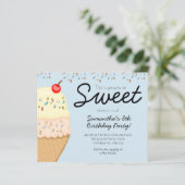 Offerte voor verjaardagsfeestdag Ice crème (Staand voorkant)