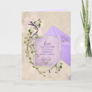 Offerte voor weddenschappen met Floral Branch Card Kaart