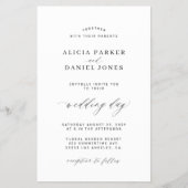 Offerte voor zwarte en witte fotobruiloft flyer (Voorkant)