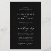 Offerte voor zwarte en witte fotobruiloft flyer (Voorkant)