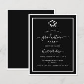 Offerte voor zwarte witte graduatie (Voorkant / Achterkant)