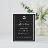 Offerte voor zwarte witte graduatie (Staand voorkant)