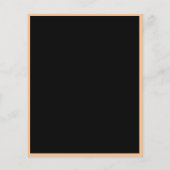 Offerte zwarte gouddegraduatie party-uitnodiging (Achterkant)