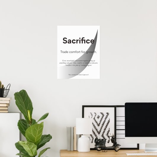 Offerteer Citaten Inspirerende Typografie Kunst Poster (Thuiskantoor)
