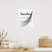 Offerteer Citaten Inspirerende Typografie Kunst Poster (Keuken)