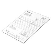 Offerteformulier | Moderne minimalistische profess Notitieblok (Schuin)