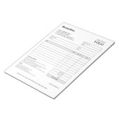 offerteformulier | Zwart-wit minimalistisch citaat Notitieblok (Schuin)