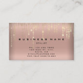 Offertenbord Goud Roos goudstrengen Visitekaartje (Achterkant)