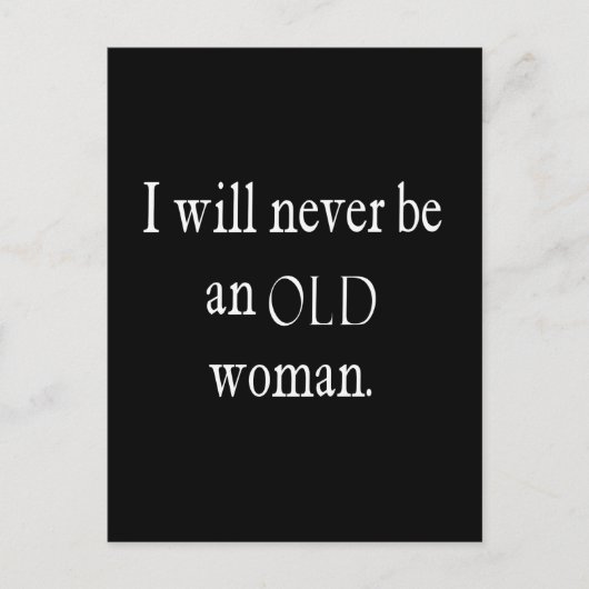  offertes die ik nooit een oude vrouwelijke prijso briefkaart (Voorkant)