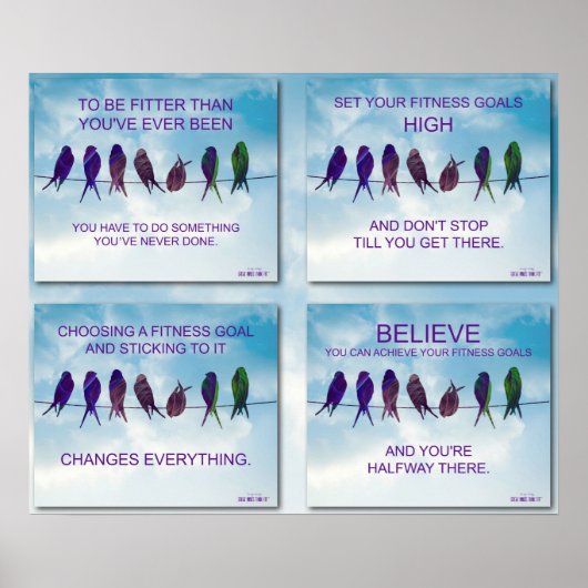 Offertes voor de uitoefening van vogels en Sky Col Poster (Voorkant)