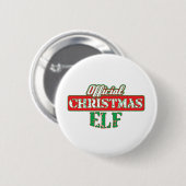 Offical Kerstmis Elf - Santa's Helper Ronde Button 5,7 Cm (Voorkant /achterkant)