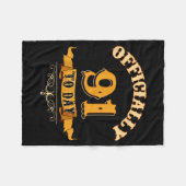 Offically 91 Years Old Today 91st Birthday Gift  Fleece Deken (Voorkant (Horizontaal))