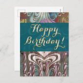 Office Birthday Postcard Feestdagenkaart (Voorkant / Achterkant)