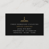 Office Cleaning Professional Black Gold Visitekaartje (Voorkant)