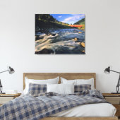 Office Covered Bridge de langste in Oregon bij Canvas Afdruk (Insitu (Slaapkamer))