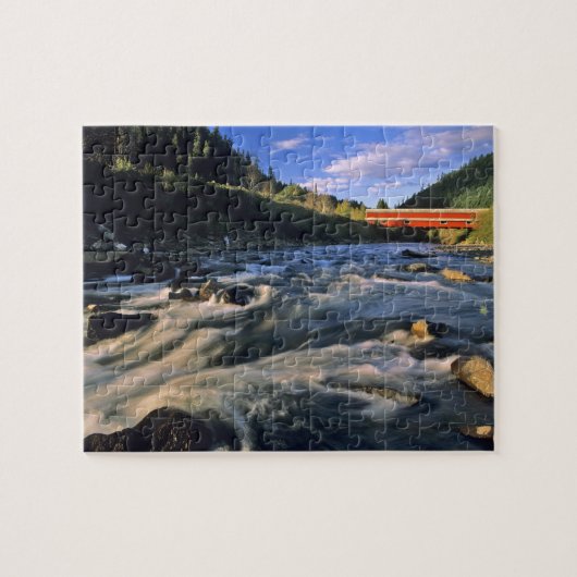 Office Covered Bridge de langste in Oregon bij Legpuzzel (Horizontaal)