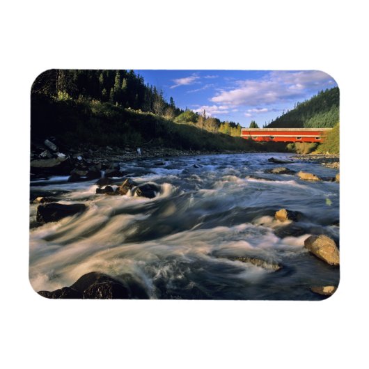 Office Covered Bridge de langste in Oregon bij Magneet (Horizontaal)