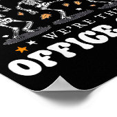 Office Crew Skeleton Dancing Halloween School Secr Poster (Hoek)