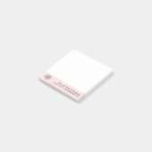 Office Custom Modern Simple Logo From the Desk of Post-it® Notes (Schuin)