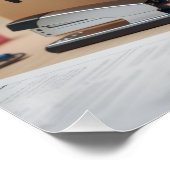 Office Fun Cats Photo Poster, 2026 / Business Cat Perfect Poster (Hoek)