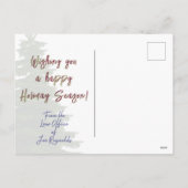 Office Holiday Postcard Feestdagenkaart (Achterkant)