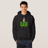 Office Humor Allergic Employee and Manager  Work Hoodie (Voorkant volledig)