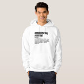 Office Humor – definitie van administratief assist Hoodie (Voorkant volledig)