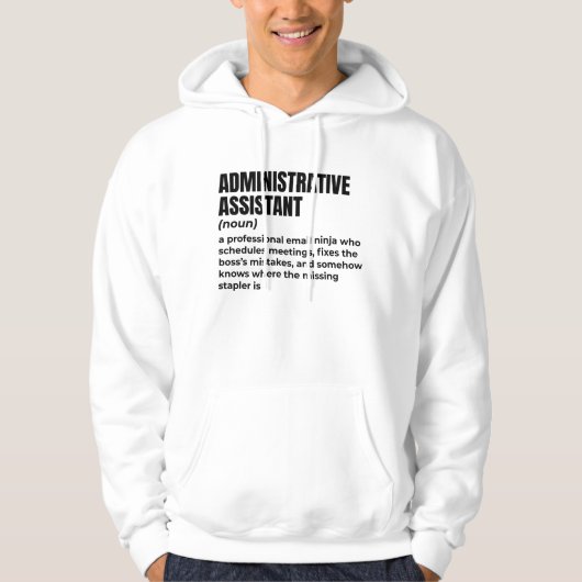 Office Humor – definitie van administratief assist Hoodie (Voorkant)