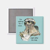 Office Humor Sloth Cartoon Magnet (Voorkant / Achterkant)