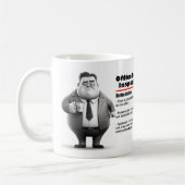 Office Humor Voedsel Inspecteur Koffie Mok (Links)