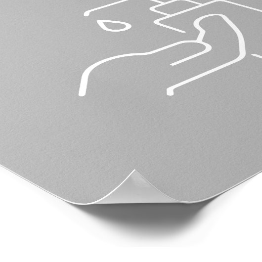 Office Hygiene Sanitize Your Hands Here Poster (Hoek)