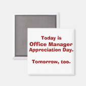 Office Manager-evaluatiedag Magneet (Voorkant / Achterkant)