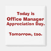 Office Manager-evaluatiedag Magneet (Voorkant)
