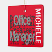 Office Manager Extraordinaire CUSTOM Keramisch Ornament (Links)