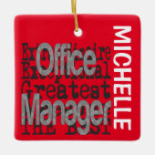 Office Manager Extraordinaire CUSTOM Keramisch Ornament (Voorkant)