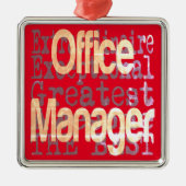 Office Manager Extraordinaire Metalen Ornament (Voorkant)