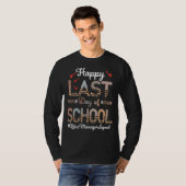 Office Manager Happy Last Day School Leopard T-shirt (Voorkant volledig)