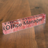 Office Manager Naambordje (Zijkant)