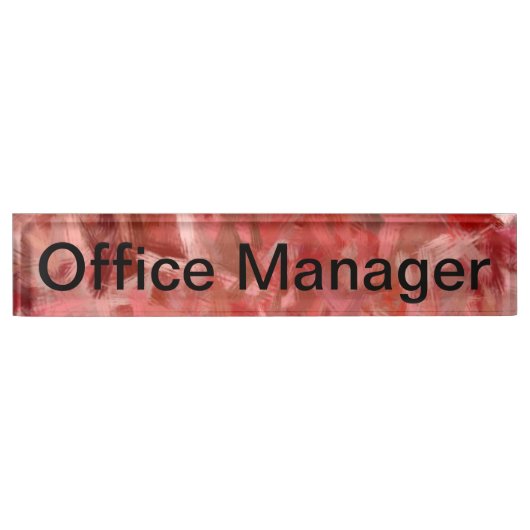 Office Manager Naambordje (Voorkant)
