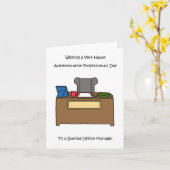 Office-manager voor administratief personeel kaart (Gele Bloem)