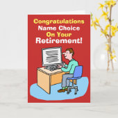 Office-medewerker, gegevens of pensioen van comput kaart (Gele Bloem)