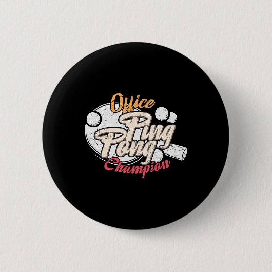 Office Ping Pong Champion Ronde Button 5,7 Cm (Voorkant)