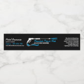 Office Pressure Washing Power Washing Waterfles Etiket (Enkel label)