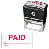 Office Ready Paid With Date And Check Zelfinktende Stempel (In situ)