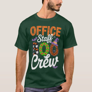 Office Staff Boo Crew Medical School Data Entry gi T-shirt