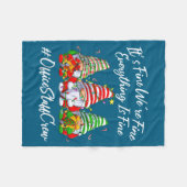 Office Staff Crew Funny Everything Is Fine Christm Fleece Deken (Voorkant (Horizontaal))