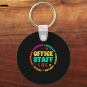 Office Staff Life - Front Office Squad School Secr Sleutelhanger (Voorkant)