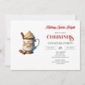 Office style digital festive cocktails party kaart (Voorkant)