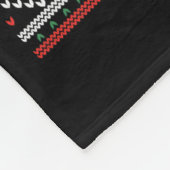 Office Ugly Christmas Funny Walking Hr Violation W Fleece Deken (Hoek)